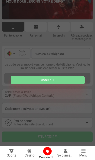 app confirmer s'inscrire