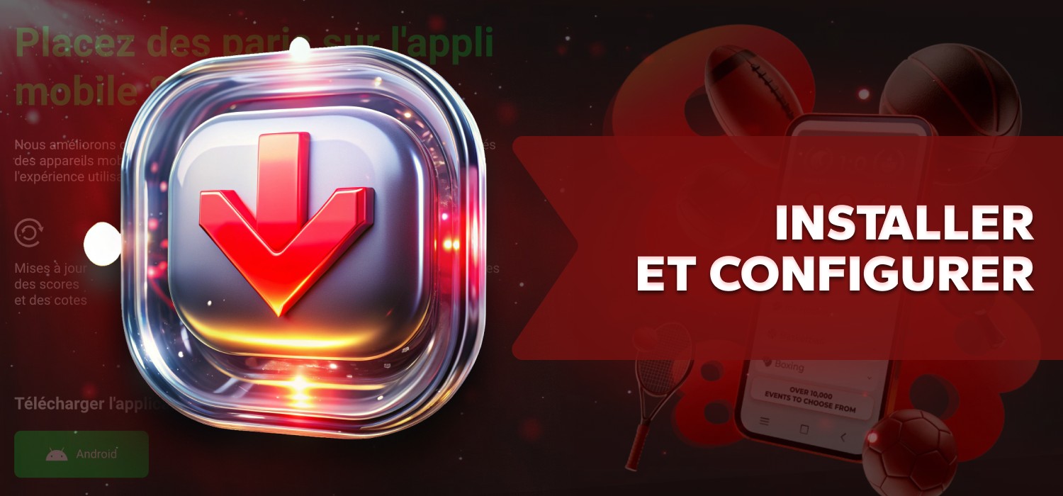 installer l'application mobile